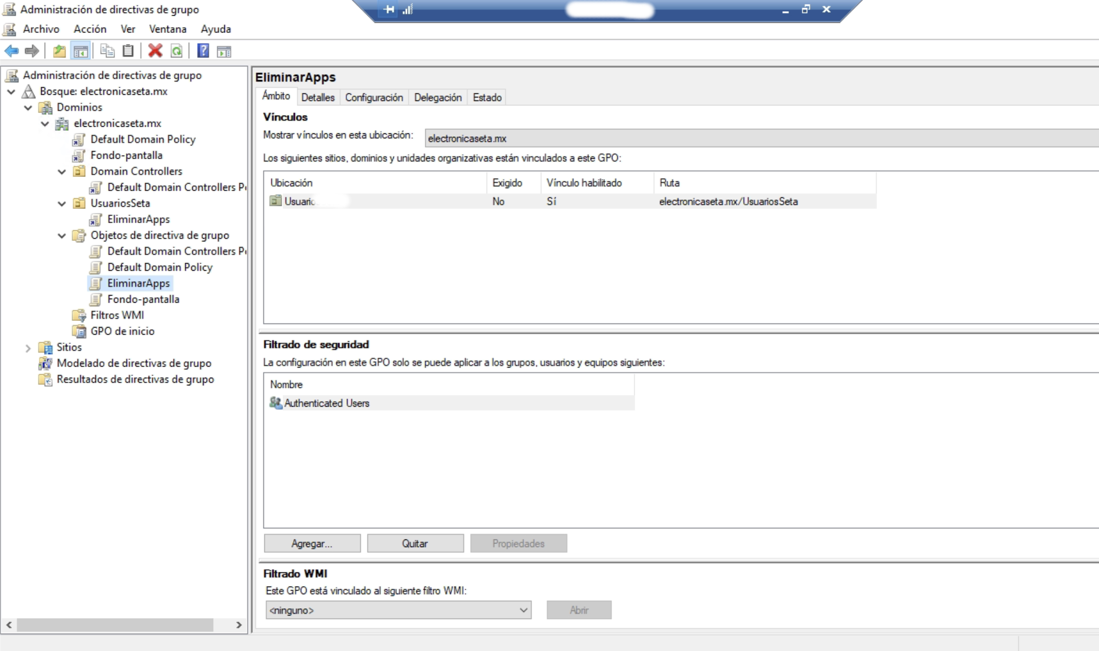 Usuarios y grupos en Active Directory